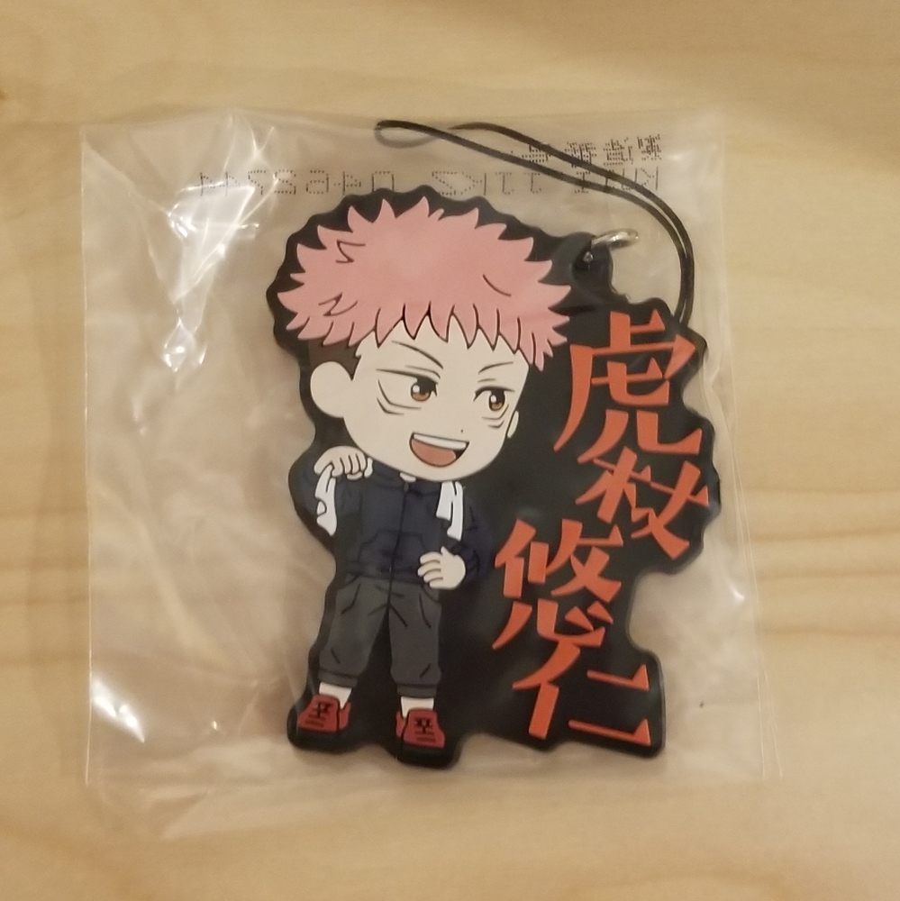 Jujutsu Kaisen JJK Yuji Itadori Kyun-Chara Rubber Strap Phone Charm